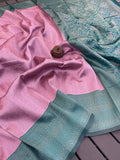 Royal Kanjivaram Silk Banarasi Pink Saree Collection