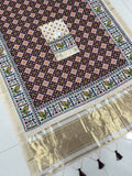 Graceful Patola Heritage Saree with Rich Zari Woven Pallu & Artistic Motifs - MAROON