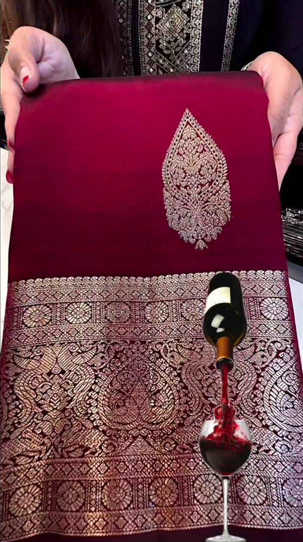 BURGUNDY WINE SAREE