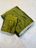 Pure Rangoli Silk Sequence Work Saree -PARROT