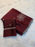 Royal Sparkle Rangoli Silk Saree - BROWN