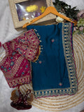Vaidehi Rangoli Silk Saree -BLUE