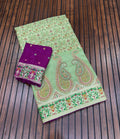 Royal Pure Pashmina Silk Kashmiri Weaving Saree - PISTA